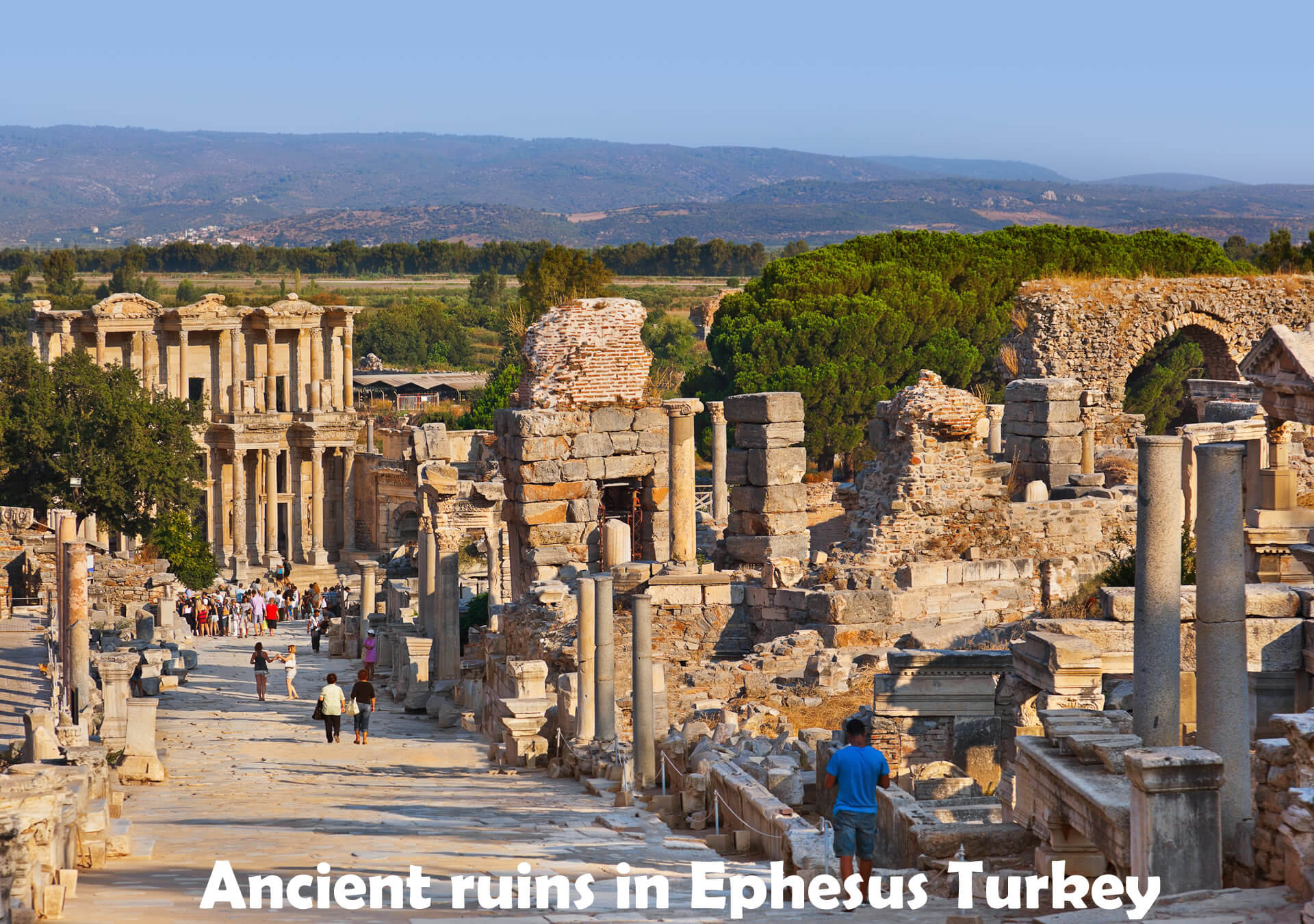 Ancient ruins in Ephesus Turkey